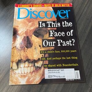 Discover Magazine December 1997 Is This‎ The Face of Our Past Neanderthals